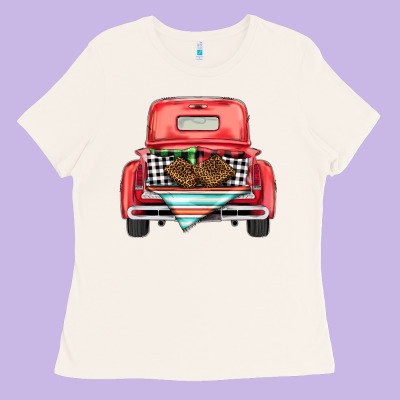 Christmas Truck Ladies Tee Designed By Barkaloodesign