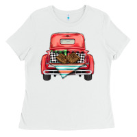 White Christmas truck Ladies Tee - BarkalooDesign