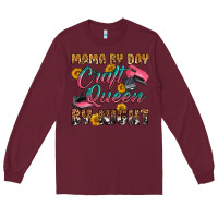 Burgundy mama by day craft queen by night Long Sleeve Tee - RanaPortraitStore