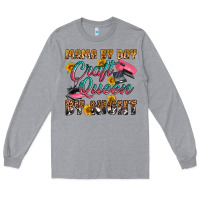 Heather Grey mama by day craft queen by night Long Sleeve Tee - RanaPortraitStore