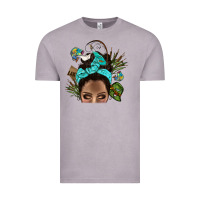 Vintage Zinc Lake Camping Afro Messy Bun Bbs Vintage Tee - BundleAndBundleShop