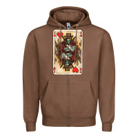 Chestnut King Of Hearts Cowboy Zipper Hoodie - HowdyJamesFarm