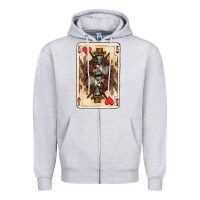 King Of Hearts Cowboy Zipper Hoodie | Teevron