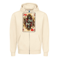 Sandshell King Of Hearts Cowboy Zipper Hoodie - HowdyJamesFarm