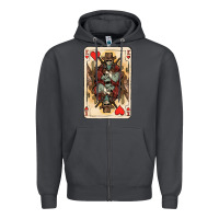 Smoke King Of Hearts Cowboy Zipper Hoodie - HowdyJamesFarm