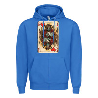 True Royal King Of Hearts Cowboy Zipper Hoodie - HowdyJamesFarm