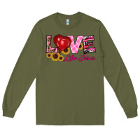 Army Green valentine's day love like jesus Long Sleeve Tee - RanaPortraitStore