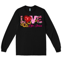 Black valentine's day love like jesus Long Sleeve Tee - RanaPortraitStore
