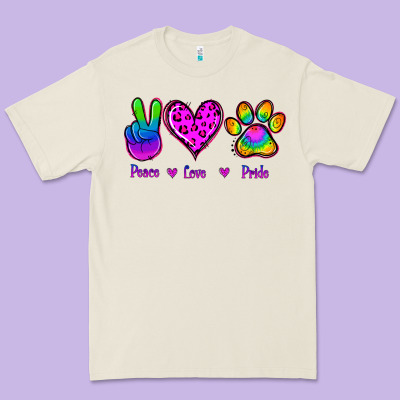 Peace Love Pride Premium Tee Designed By Jasminsmagicworld