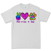 Dove Grey Peace Love Pride Premium Tee - Jasminsmagicworld