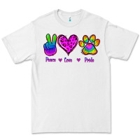 White Peace Love Pride Premium Tee - Jasminsmagicworld