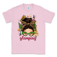 Glamping Messy Bun With Glamping Camp Tent Bbs Classic Tee | Teevron