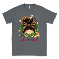 Charcoal Heather Glamping Messy Bun With Glamping Camp Tent Bbs Classic Tee - BundleAndBundleShop