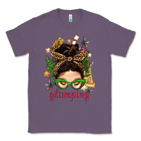 Lavender Glamping Messy Bun With Glamping Camp Tent Bbs Classic Tee - BundleAndBundleShop