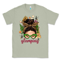 Matcha Glamping Messy Bun With Glamping Camp Tent Bbs Classic Tee - BundleAndBundleShop