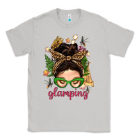 Moon Dust Glamping Messy Bun With Glamping Camp Tent Bbs Classic Tee - BundleAndBundleShop