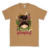 Toasted Coconut Glamping Messy Bun With Glamping Camp Tent Bbs Classic Tee - BundleAndBundleShop
