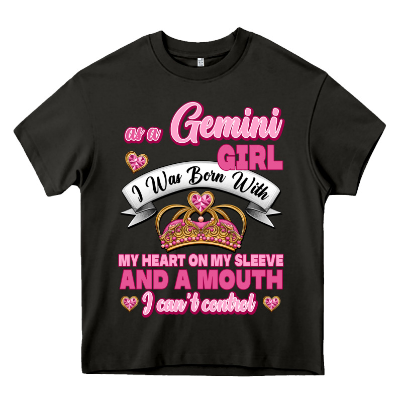 As A Gemini Girl I Was Born With My Heart On My Sleeve And A Mouth Heavy Core Tee by Jasminsmagicworld | Teevron