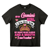 Asphalt As A Gemini Girl I Was Born With My Heart On My Sleeve And A Mouth Heavy Core Tee - Jasminsmagicworld