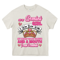 Cream As A Gemini Girl I Was Born With My Heart On My Sleeve And A Mouth Heavy Core Tee - Jasminsmagicworld