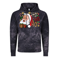 Cloud Black Santa Ho Ho Ho With Gift Box Vintage Hoodie - BundleAndBundleShop