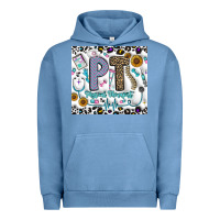 Pigment Pebble Blue pt physical therapist Urban Hoodie - CowhideDigitalArt