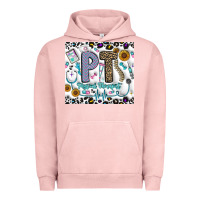 Pigment Salmon pt physical therapist Urban Hoodie - CowhideDigitalArt