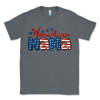 Charcoal Heather American Mama Mother's Day Classic Tee - LillyAllenDesigns