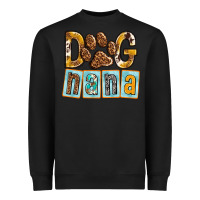 Black Dog Nana with Paw Heavyweight Sweatshirt - texasbilliewilder