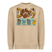 Mushroom Dog Nana with Paw Heavyweight Sweatshirt - texasbilliewilder