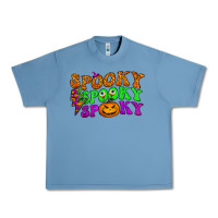 Pebble Blue spooky with lightning bolt Urban Heavy Tee - BundleAndBundleShop