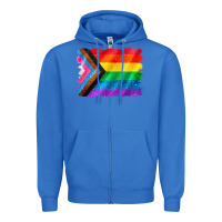 True Royal Pride flag background Zipper Hoodie - CowGirlArtShop