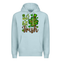 Blue Mist St. Patrick's A wee bit irish Premium Hoodie - OliviaCreatesArt