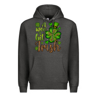 Charcoal Heather St. Patrick's A wee bit irish Premium Hoodie - OliviaCreatesArt