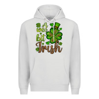 Dove Grey St. Patrick's A wee bit irish Premium Hoodie - OliviaCreatesArt