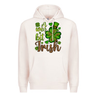 Pale Pink St. Patrick's A wee bit irish Premium Hoodie - OliviaCreatesArt