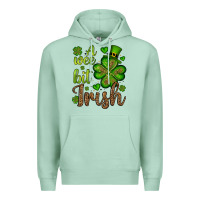 Seafoam St. Patrick's A wee bit irish Premium Hoodie - OliviaCreatesArt