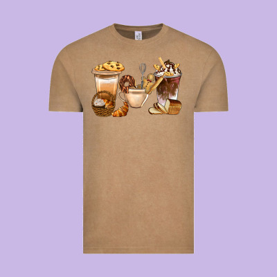 Bakery Coffee Cups With Cookie Bbs Vintage Tee Designed By Bundleandbundleshop