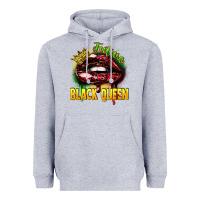 Heather Grey Future black queen Heavyweight Hoodie - FaDigitalArtStudio