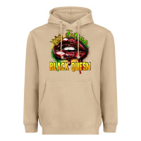 Mushroom Future black queen Heavyweight Hoodie - FaDigitalArtStudio