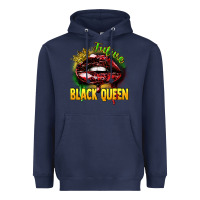 Navy Future black queen Heavyweight Hoodie - FaDigitalArtStudio