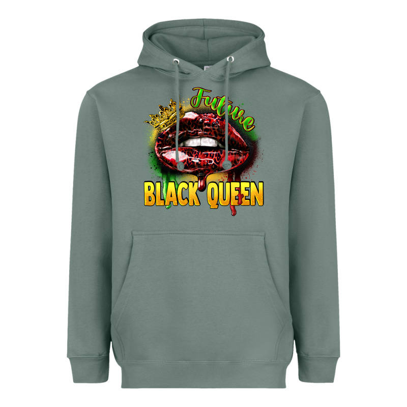 Future Black Queen Heavyweight Hoodie by FaDigitalArtStudio | Teevron