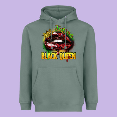 Future Black Queen Heavyweight Hoodie Designed By Fadigitalartstudio
