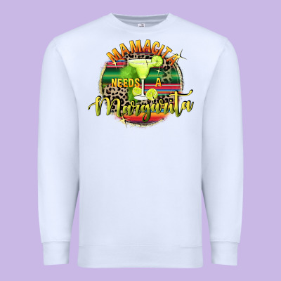 Mamacita Needs A Margarita Mother's Day Premium Sweatshirt Designed By Fadigitalartstudio