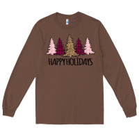 Chestnut Happy Holidays Tree Long Sleeve Tee - Bettercallsaul