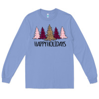 Colony Blue Happy Holidays Tree Long Sleeve Tee - Bettercallsaul