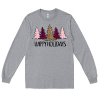 Heather Grey Happy Holidays Tree Long Sleeve Tee - Bettercallsaul