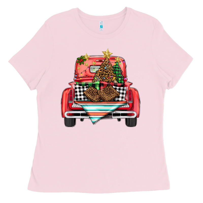 Christmas Truck Ladies Tee by BarkalooDesign | Teevron