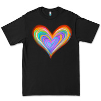 Black Watercolor Pride Heart Premium Tee - Jasminsmagicworld