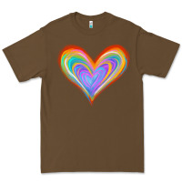 Cacao Watercolor Pride Heart Premium Tee - Jasminsmagicworld